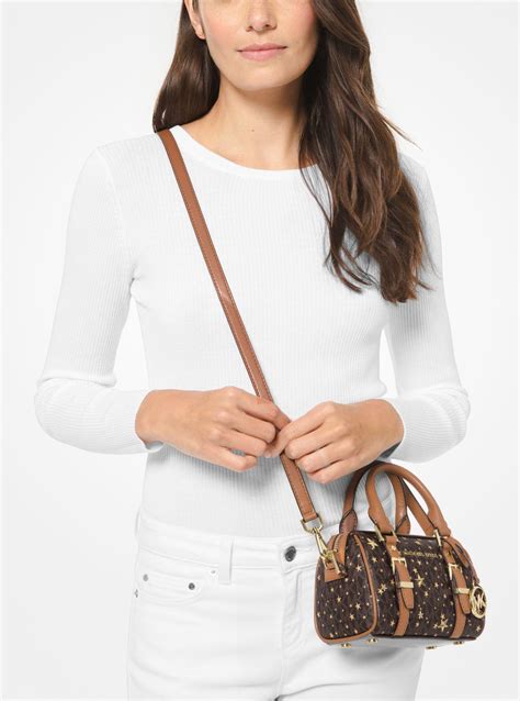 michael michael kors bedford medium logo crossbody bag|Michael Kors bedford duffle satchel.